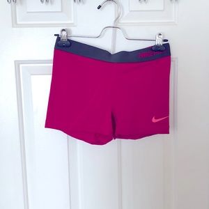 Nike Women's Pink Pro Shorts
